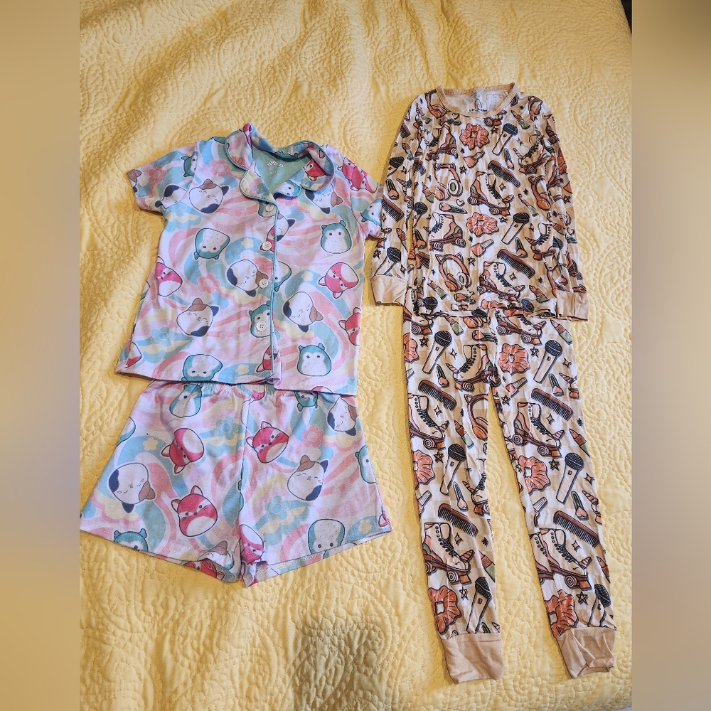Girls 6 And 5/6 Pjs Pajamas Squishmallow